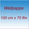 Wellpappe 100 cm x 70 lfm